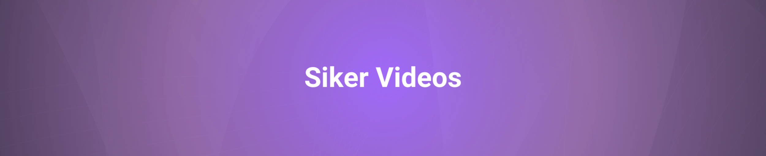 Siker Videos page header